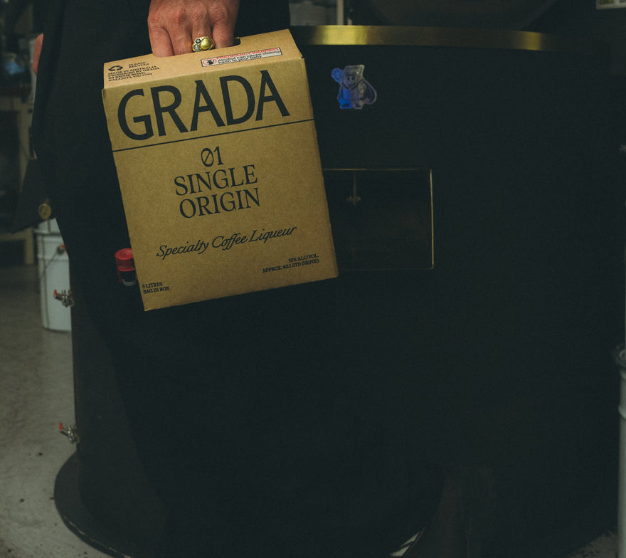 GRADA 5L Bag-in-Box — 01 Single Origin, ~50 single-ingredient espresso martinis at venue speed.